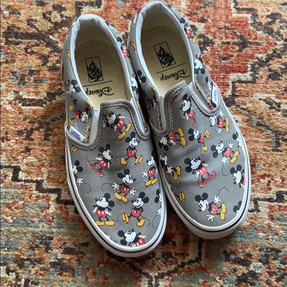 Disney Mickey Mouse vans slip ons